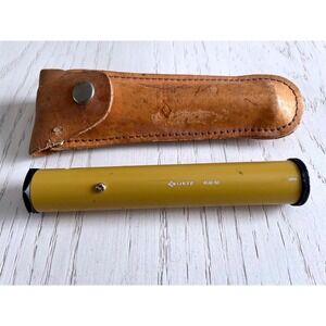 Lietz 8048-50 Surveying Hand Level with Leather Case Vintage Japan